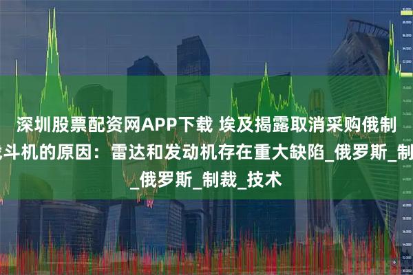 深圳股票配资网APP下载 埃及揭露取消采购俄制苏-35战斗机的原因：雷达和发动机存在重大缺陷_俄罗斯_制裁_技术